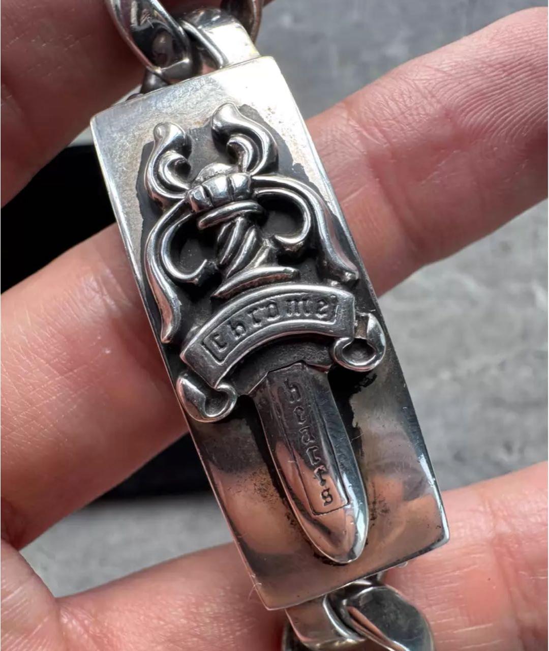 CHROME HEARTS Серебрянный браслет, фото 4