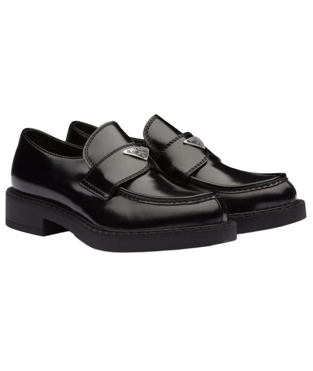 PRADA Черные кожаные лоферы, фото 3