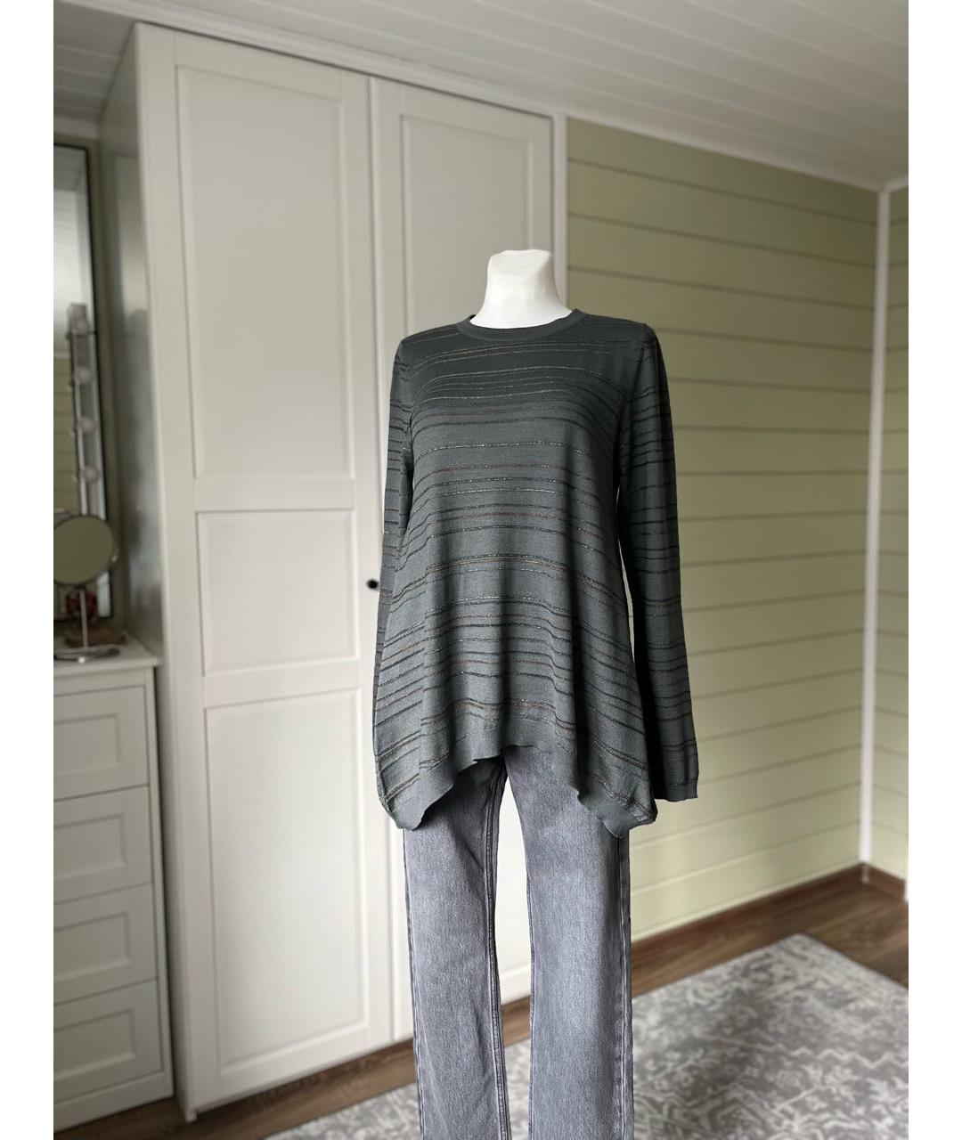 BRUNELLO CUCINELLI Серый кашемировый джемпер / свитер, фото 4