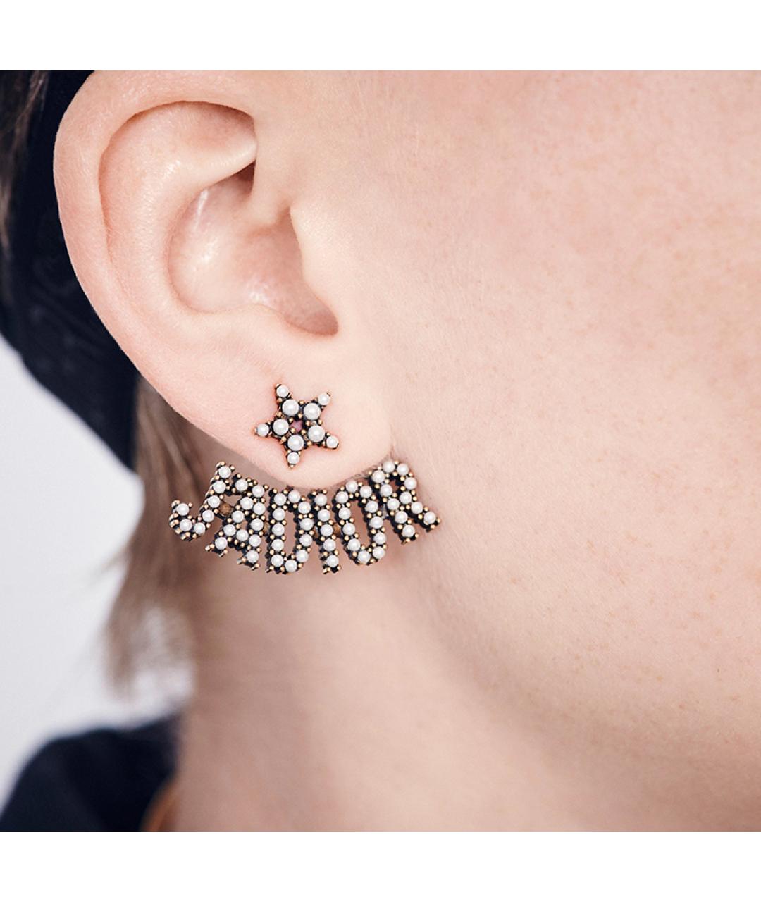 CHRISTIAN DIOR Золотые серьги, фото 2