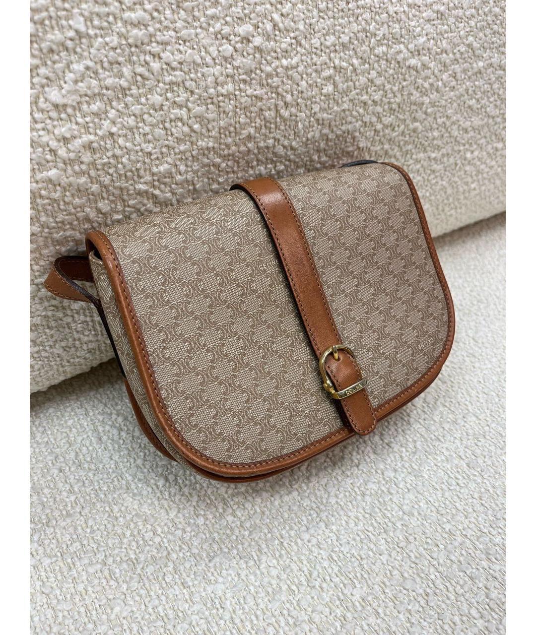 CELINE Бежевая сумка через плечо, фото 2