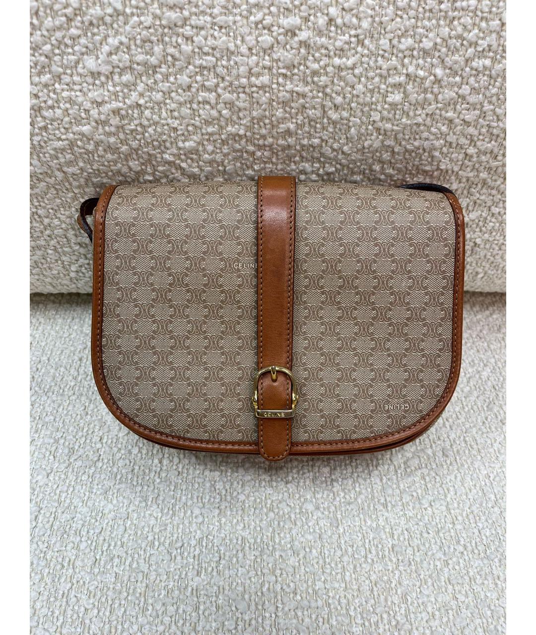 CELINE Бежевая сумка через плечо, фото 7