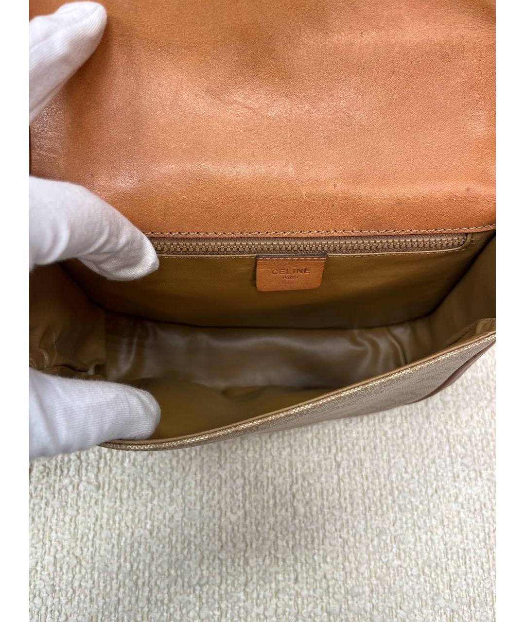 CELINE Бежевая сумка через плечо, фото 4