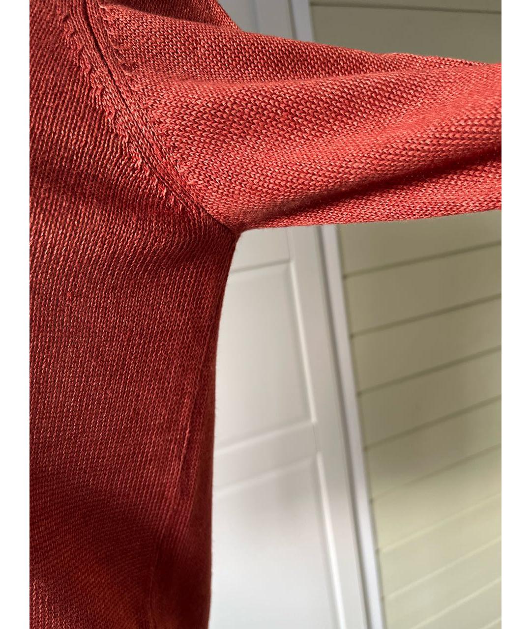 WEEKEND MAX MARA Бордовый льняной джемпер / свитер, фото 6