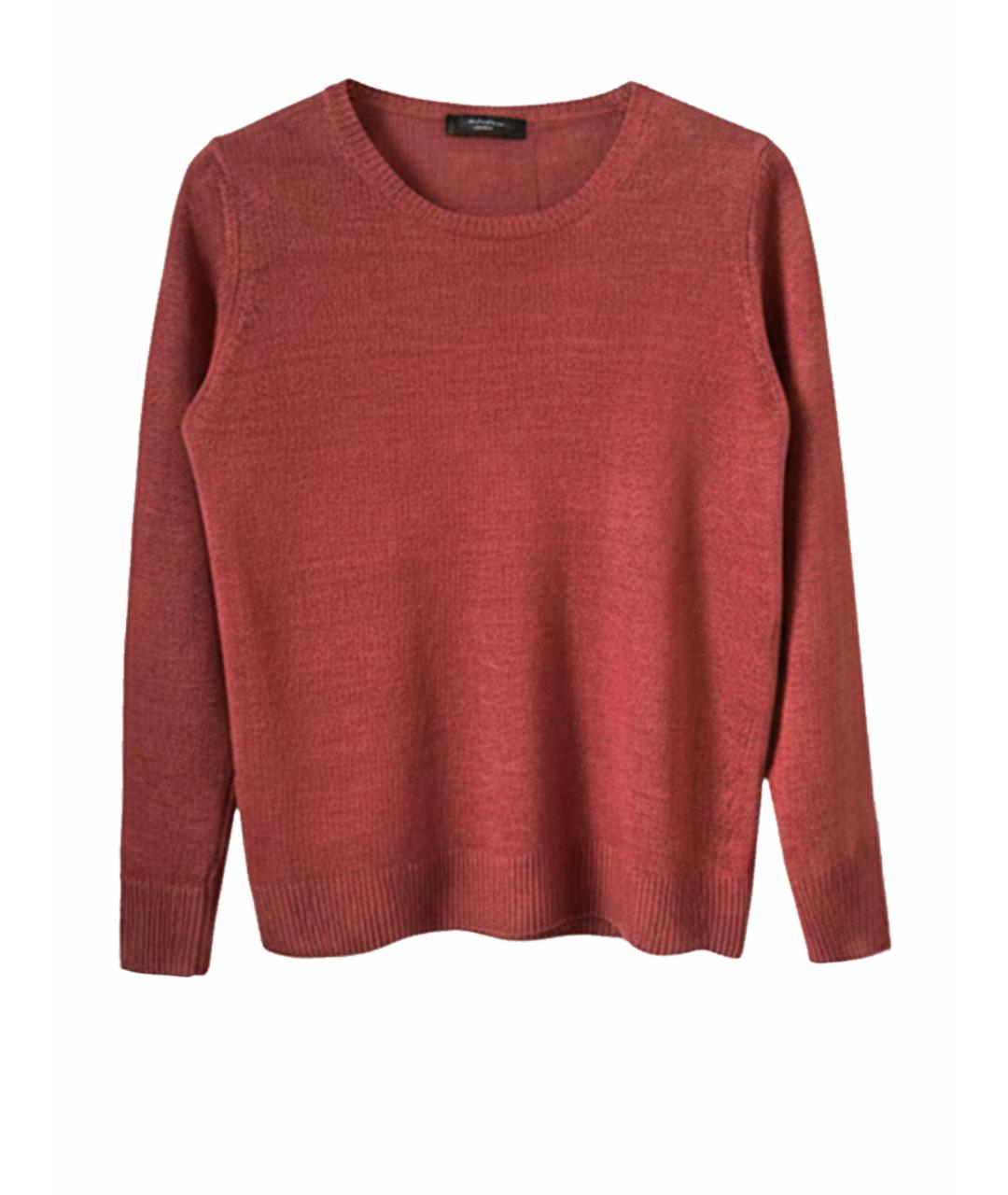 WEEKEND MAX MARA Бордовый льняной джемпер / свитер, фото 1