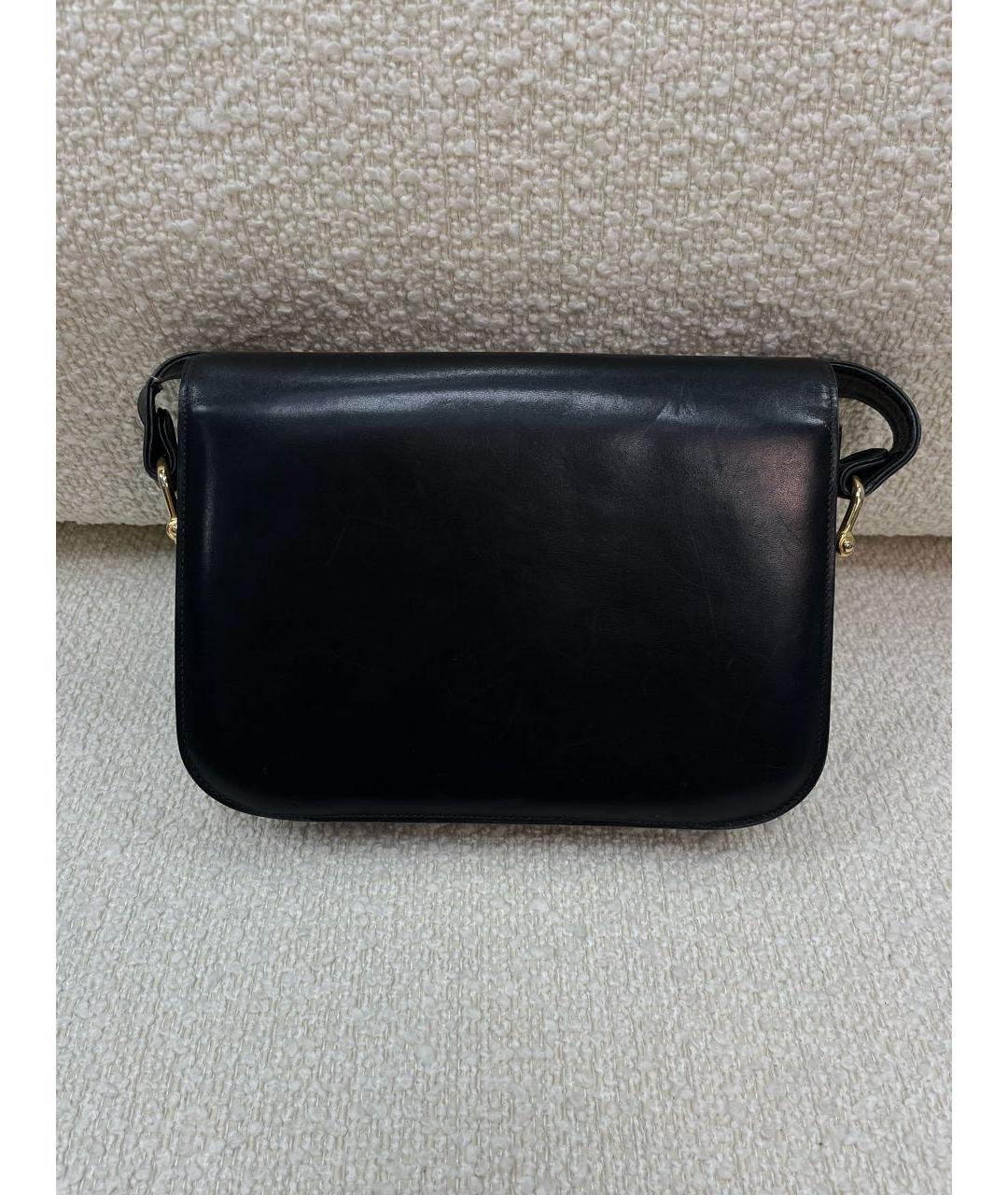 CELINE Черная кожаная сумка через плечо, фото 3