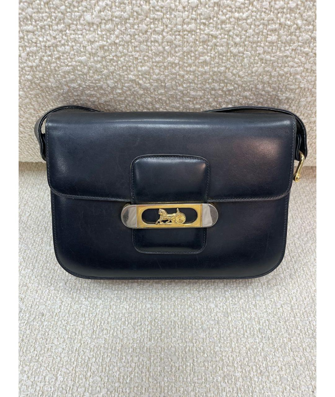 CELINE Черная кожаная сумка через плечо, фото 8