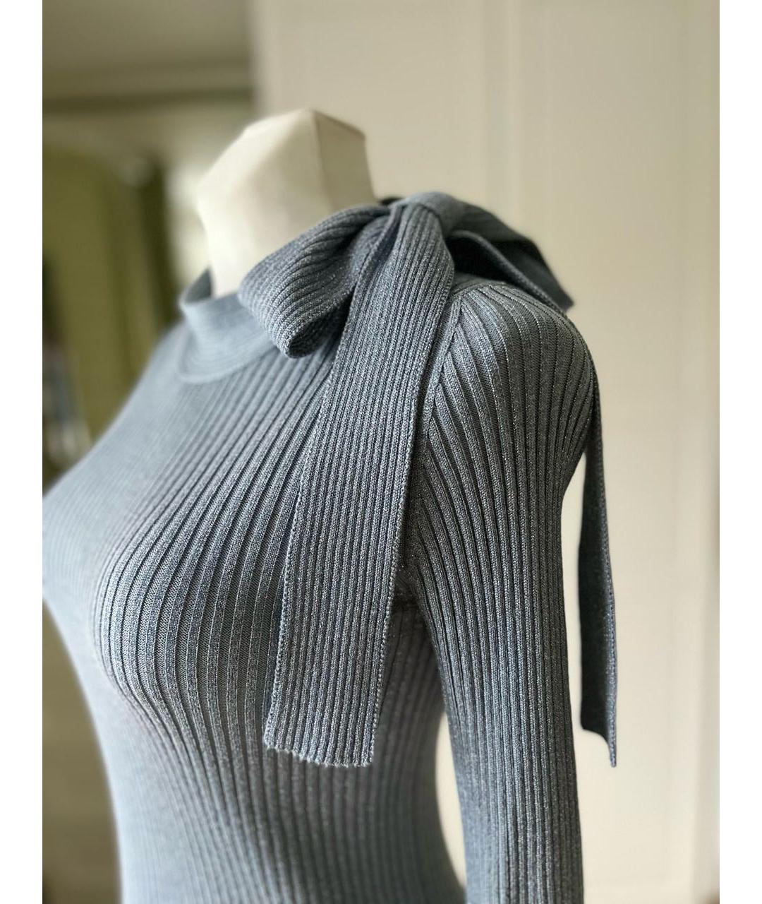 RED VALENTINO Голубой хлопковый джемпер / свитер, фото 5