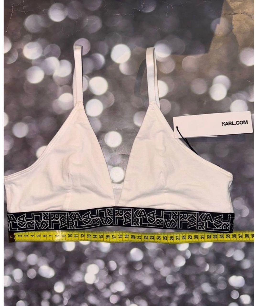 KARL LAGERFELD Белый бюстгалтеры, фото 6