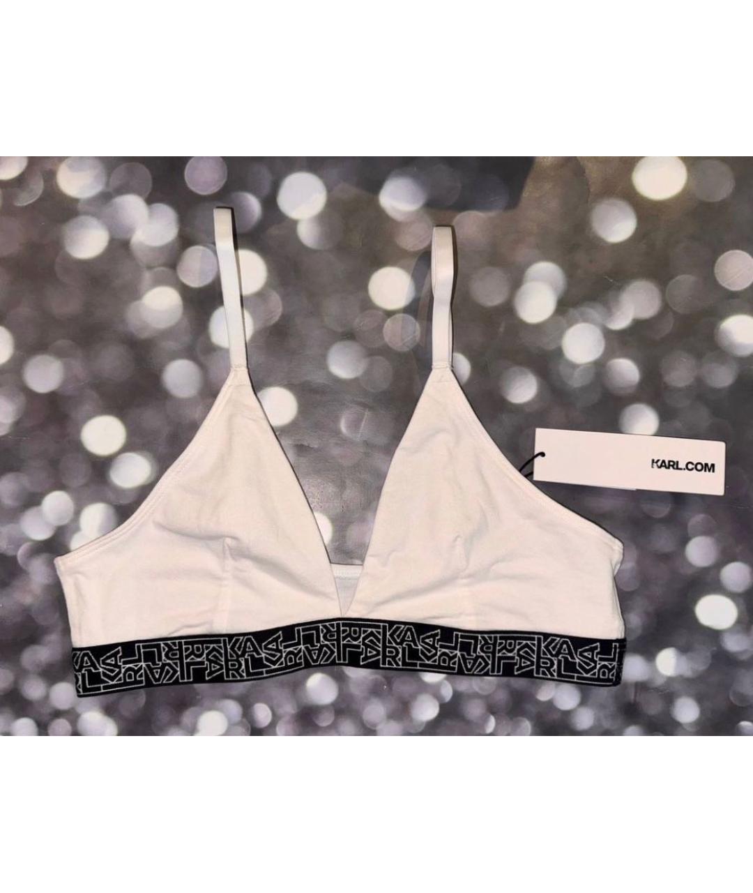 KARL LAGERFELD Белый бюстгалтеры, фото 8