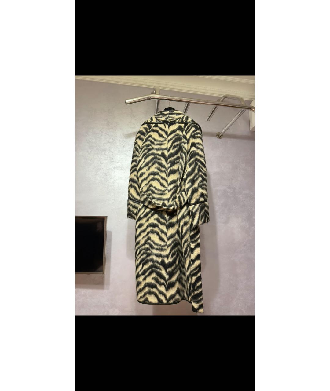 ROBERTO CAVALLI Бежевое шерстяное пальто, фото 2