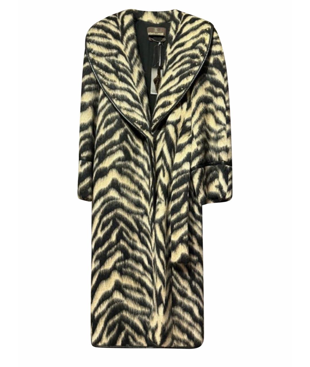 ROBERTO CAVALLI Бежевое шерстяное пальто, фото 1