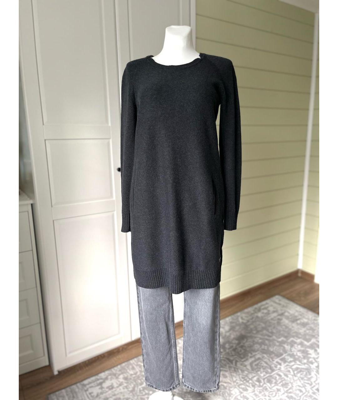 LORO PIANA Антрацитовый кашемировый джемпер / свитер, фото 4
