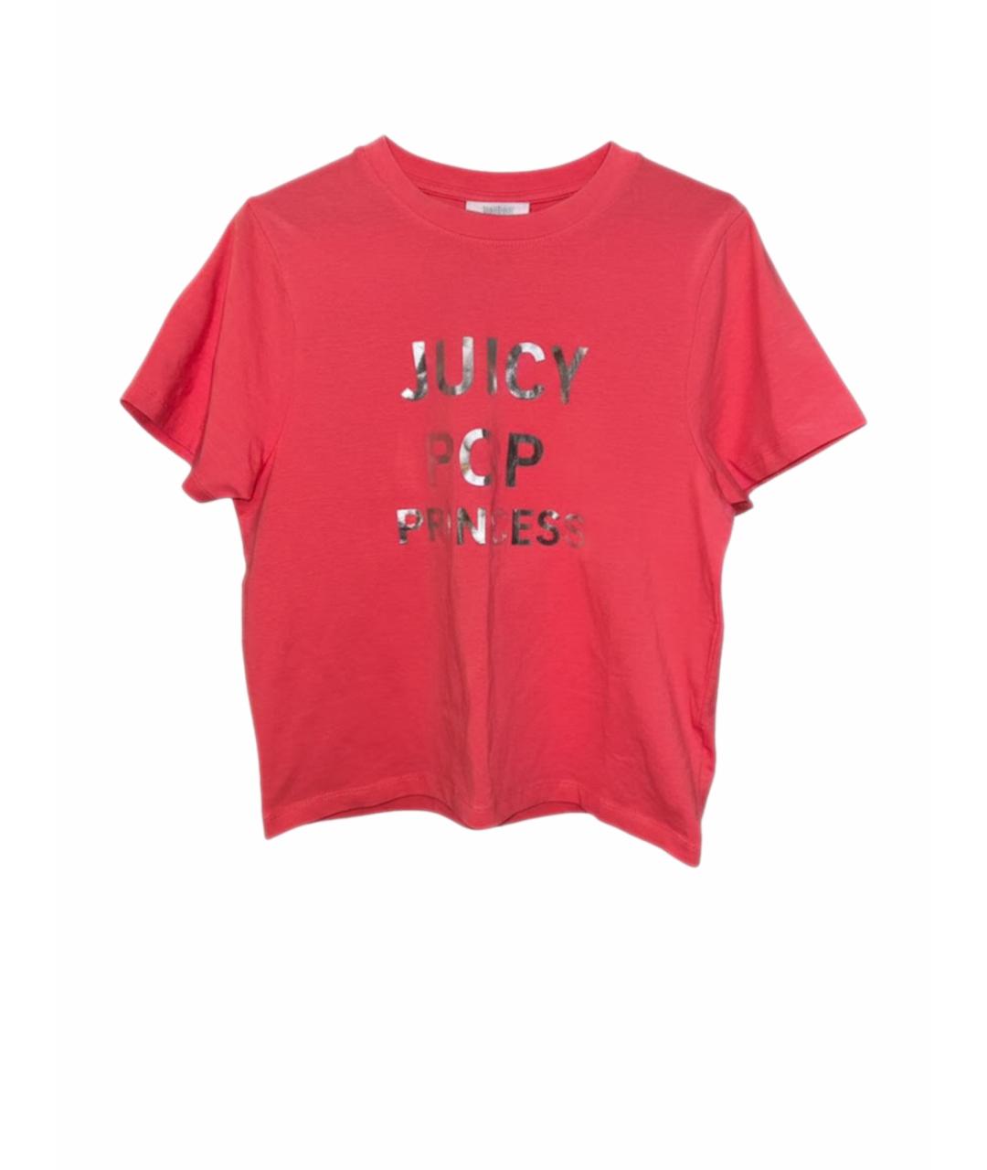 JUICY COUTURE Розовая хлопковая футболка, фото 1