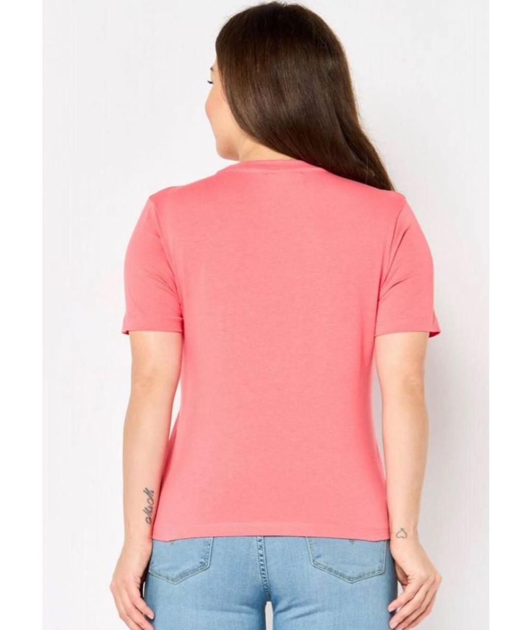 JUICY COUTURE Розовая хлопковая футболка, фото 6