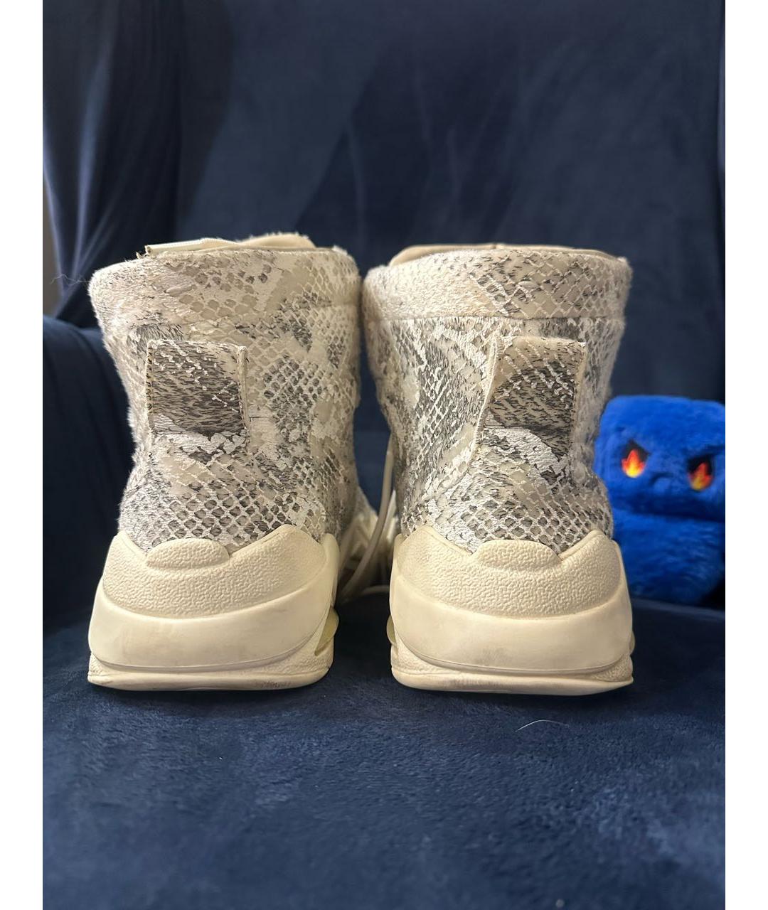 MAISON MARGIELA Бежевые высокие кроссовки / кеды, фото 6