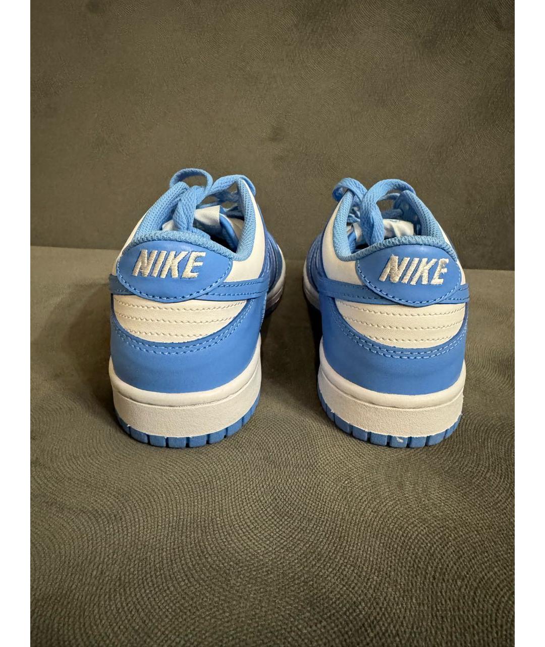 NIKE Голубые кожаные кеды, фото 4