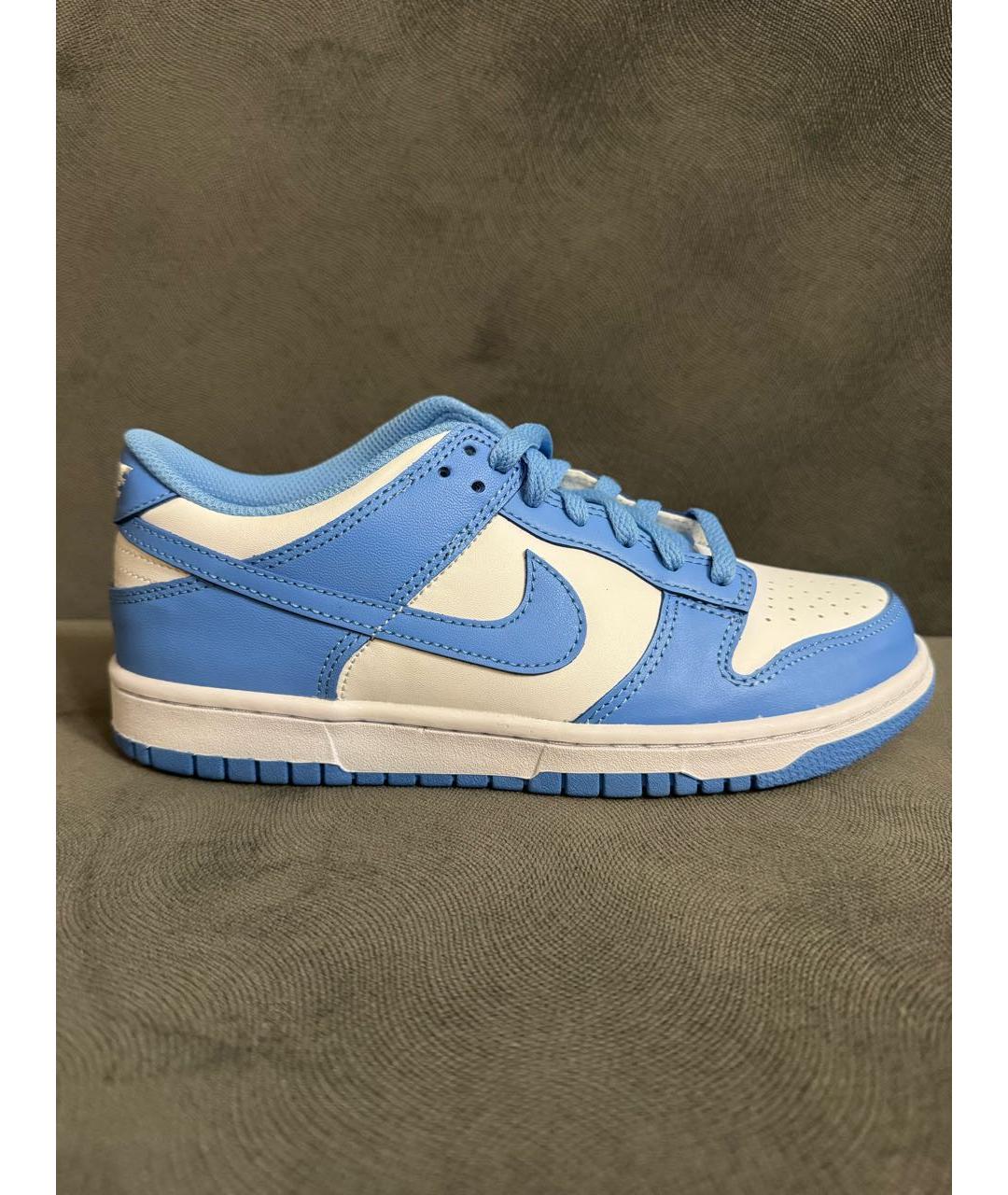 NIKE Голубые кожаные кеды, фото 6