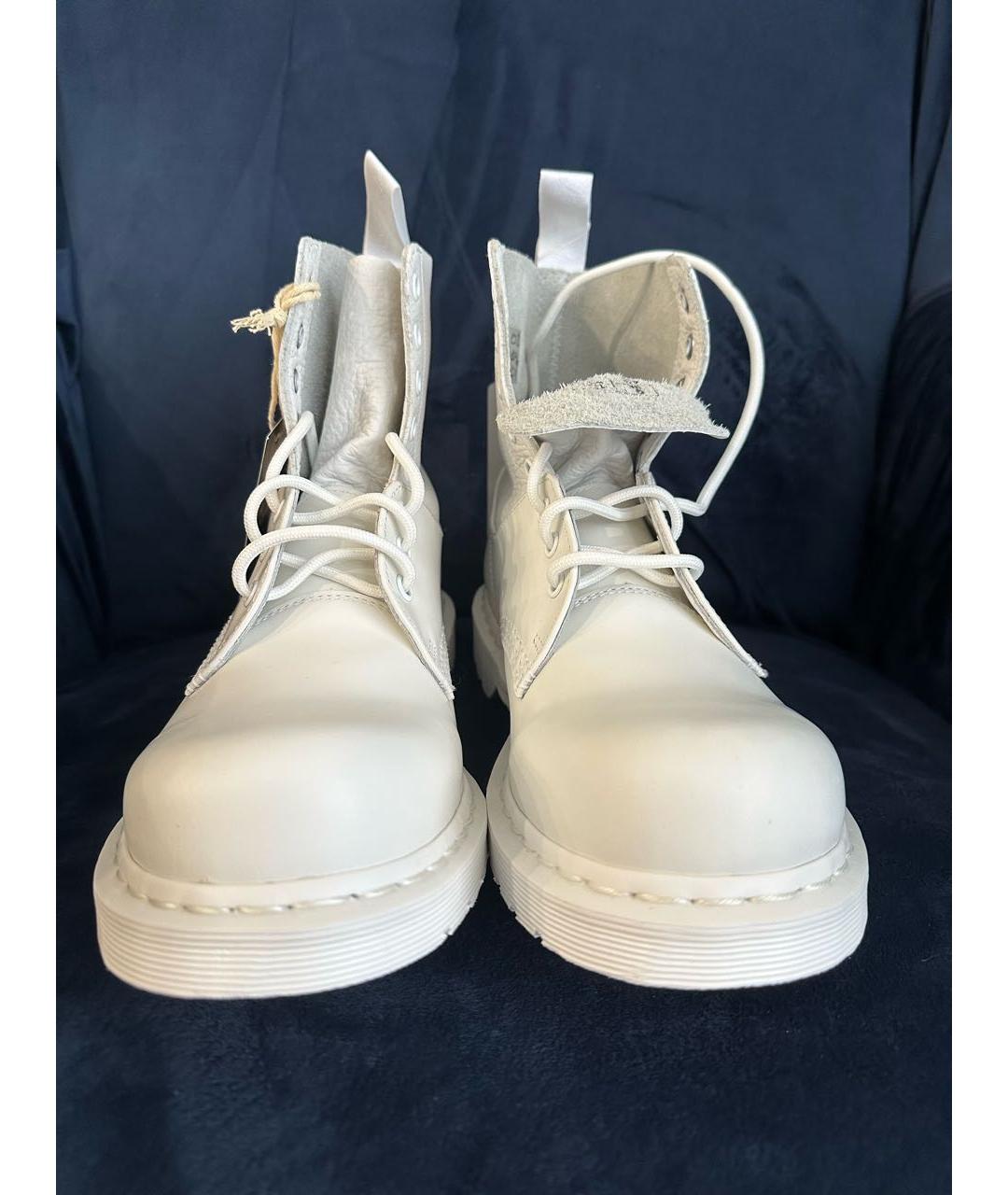 MM6 MAISON MARGIELA Белые кожаные высокие кроссовки / кеды, фото 7