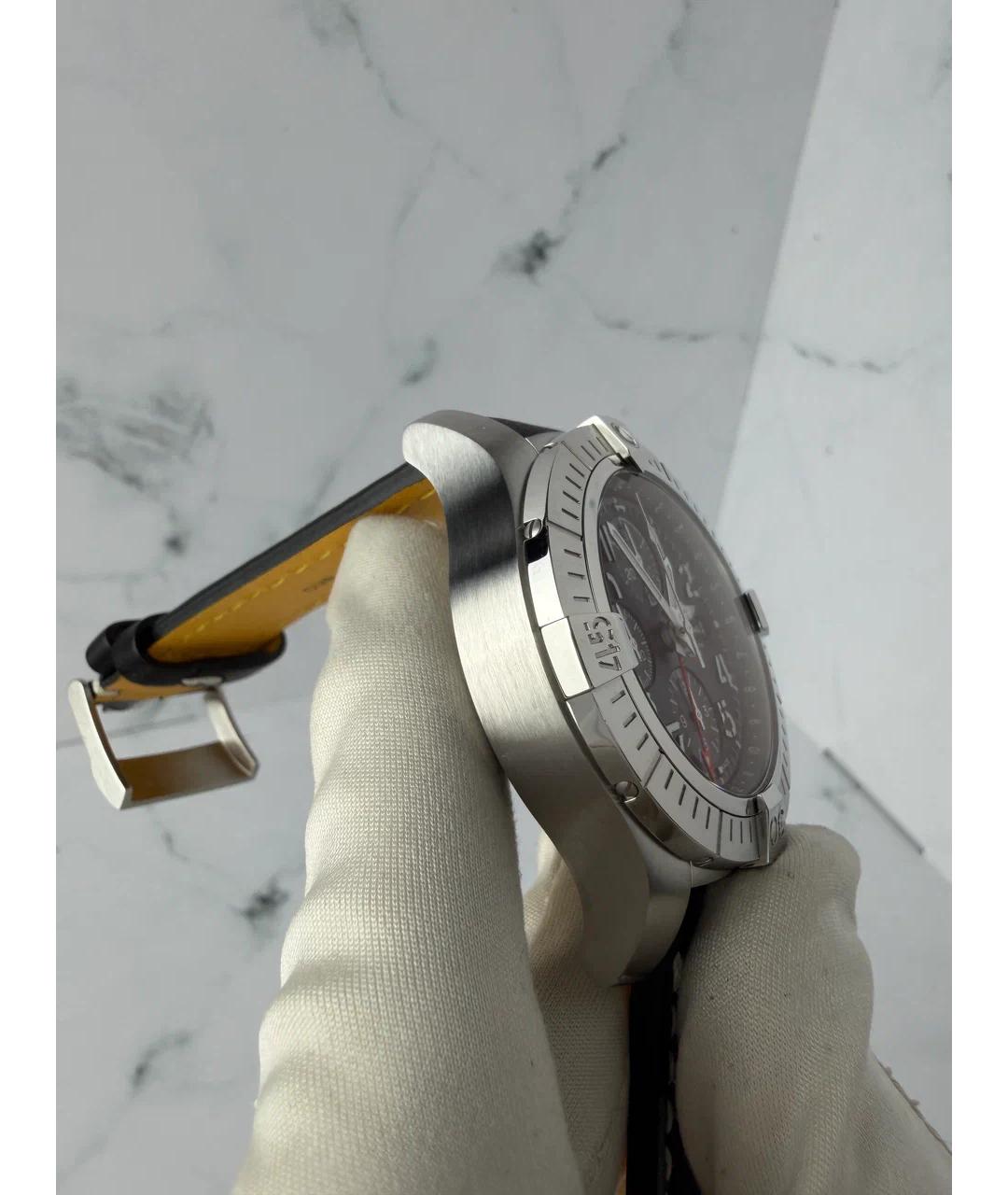 BREITLING Черные металлические часы, фото 4