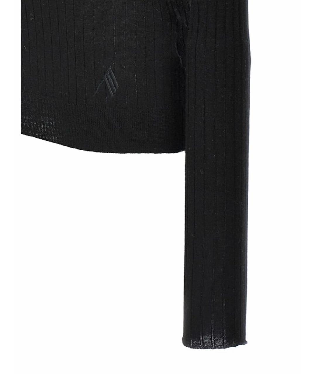 THE ATTICO Черный кашемировый джемпер / свитер, фото 3