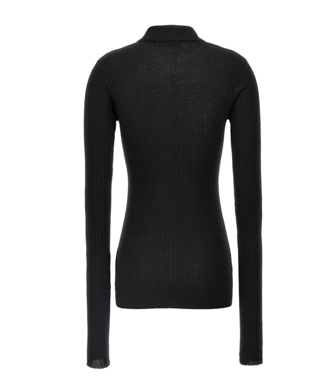 THE ATTICO Черный кашемировый джемпер / свитер, фото 2
