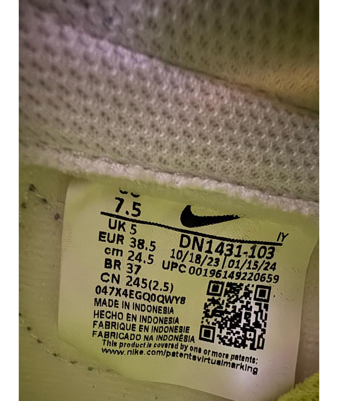 NIKE Фиолетовые кожаные кеды, фото 5