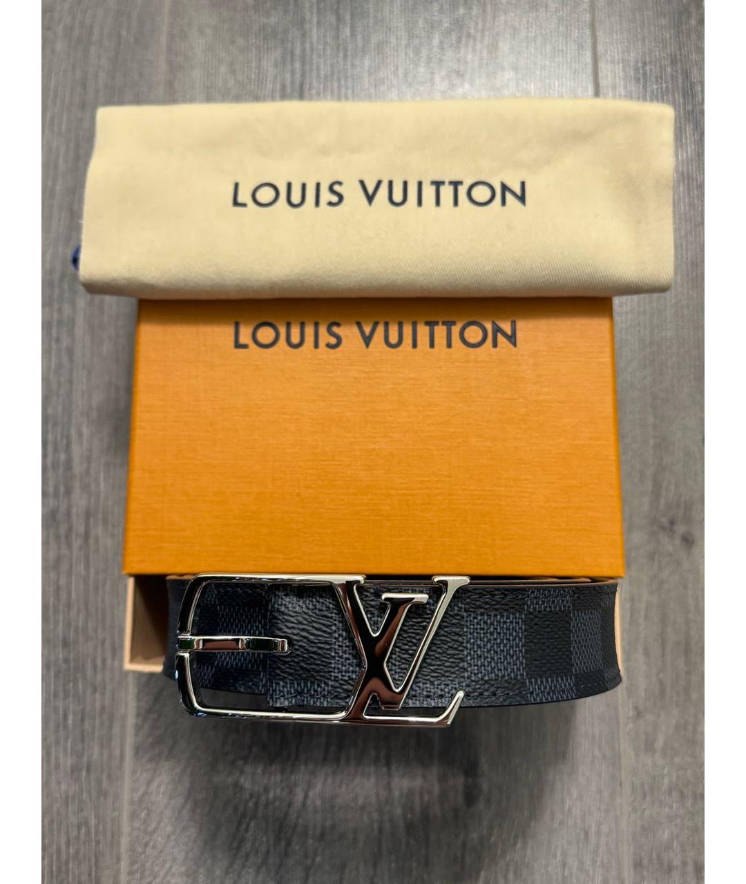 LOUIS VUITTON Темно-синий ремень, фото 7