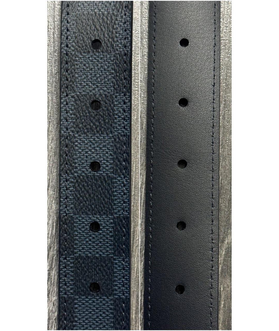 LOUIS VUITTON Темно-синий ремень, фото 4