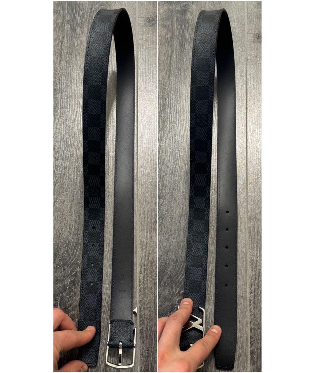 LOUIS VUITTON Темно-синий ремень, фото 5