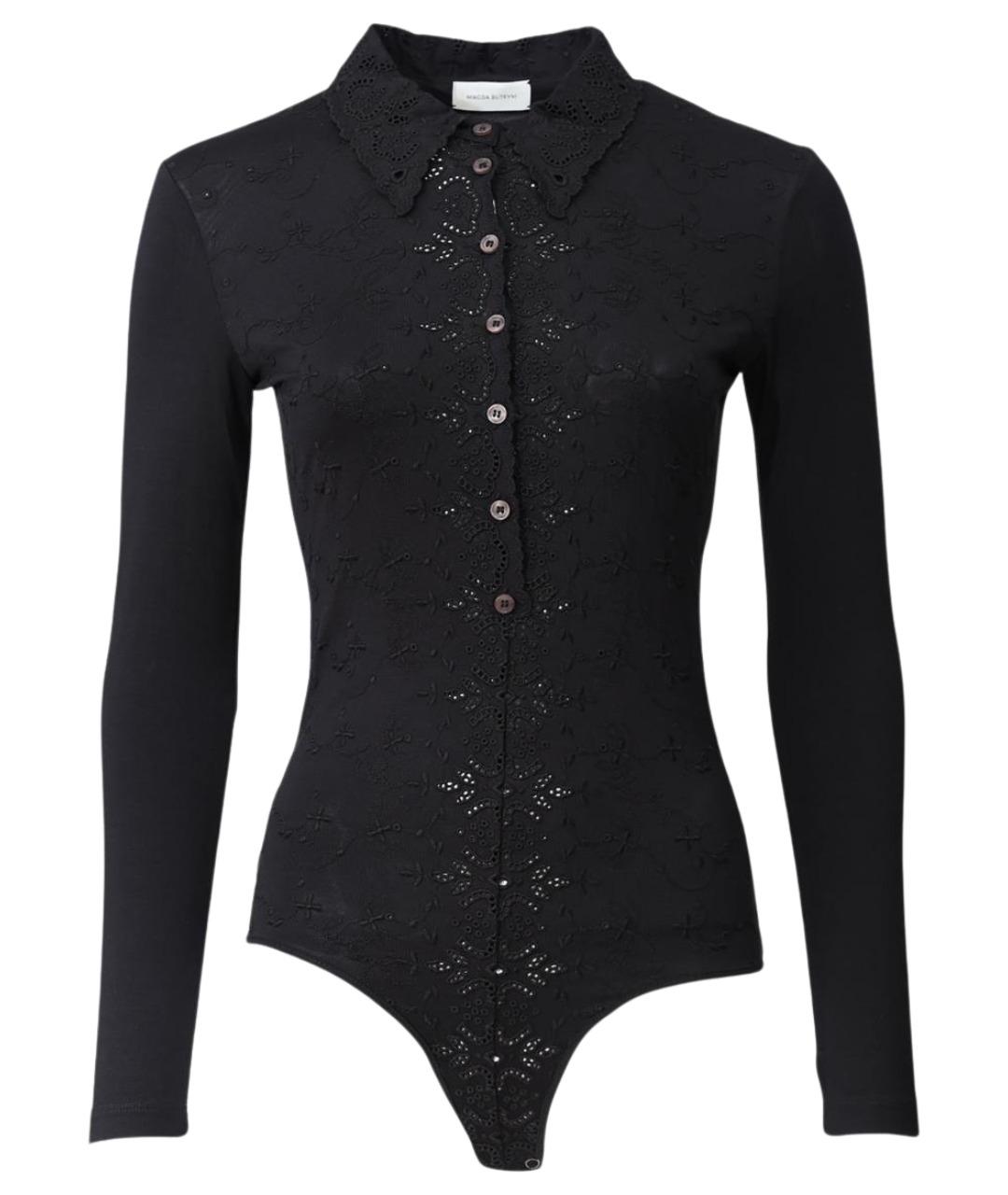 MAGDA BUTRYM Черное вискозное боди, фото 1