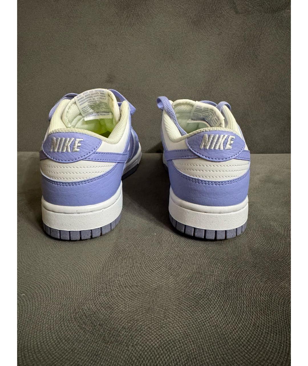 NIKE Фиолетовые кожаные кеды, фото 4