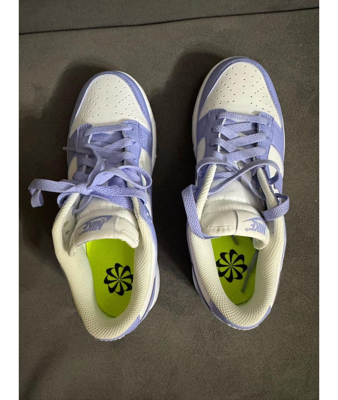 NIKE Фиолетовые кожаные кеды, фото 3