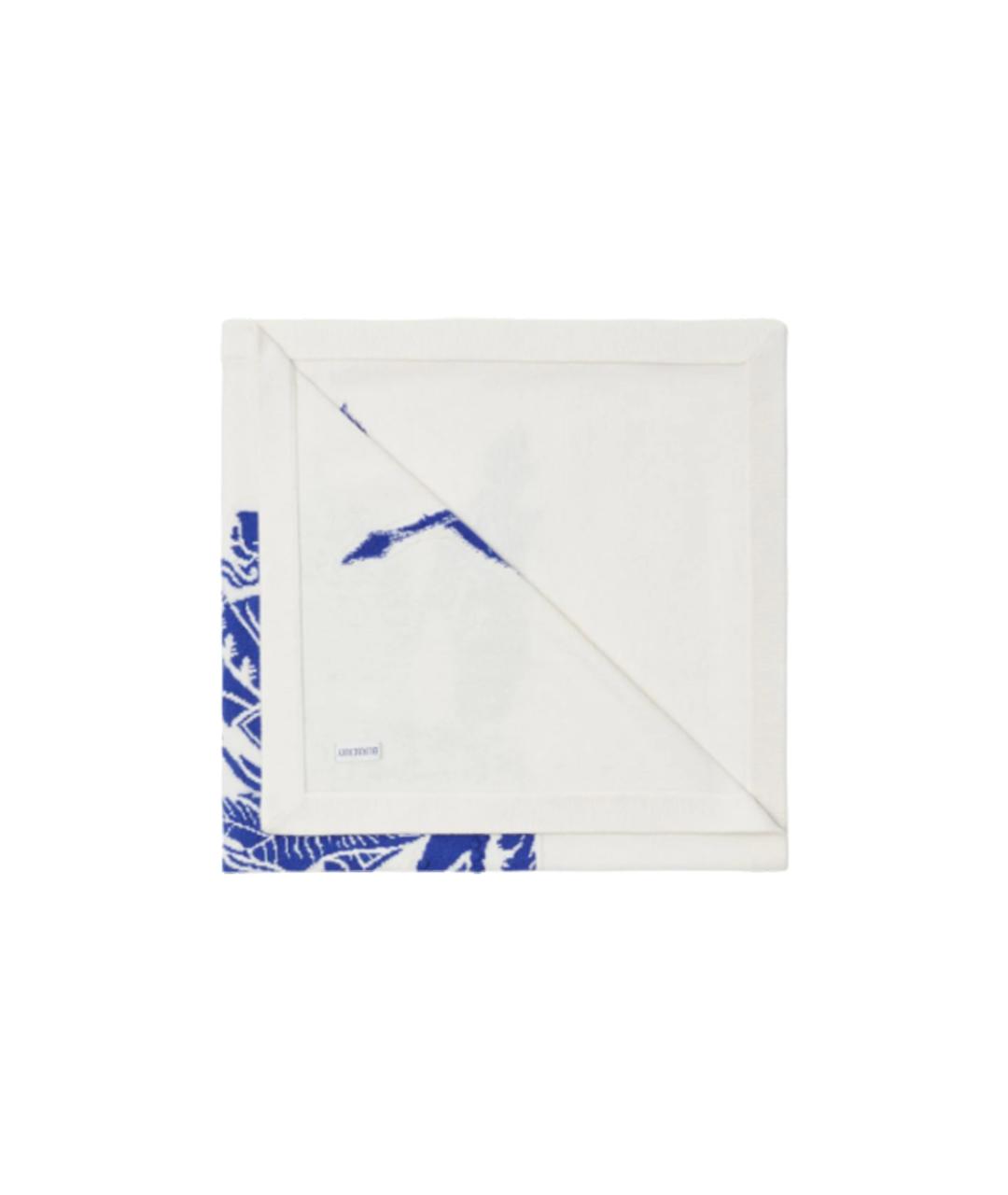 BURBERRY Белый шерстяной шарф, фото 3