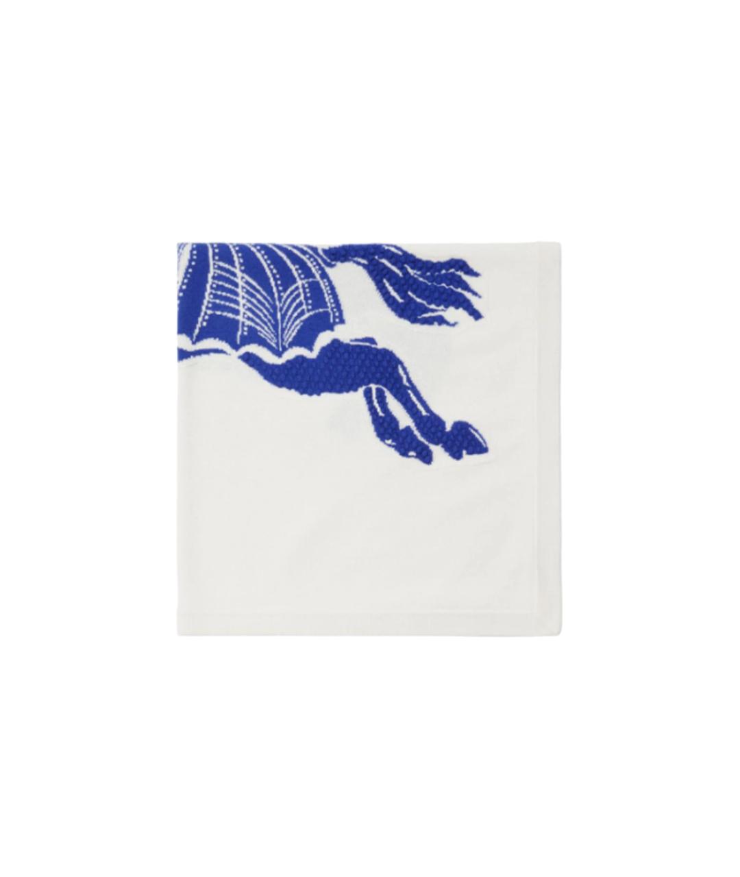 BURBERRY Белый шерстяной шарф, фото 2