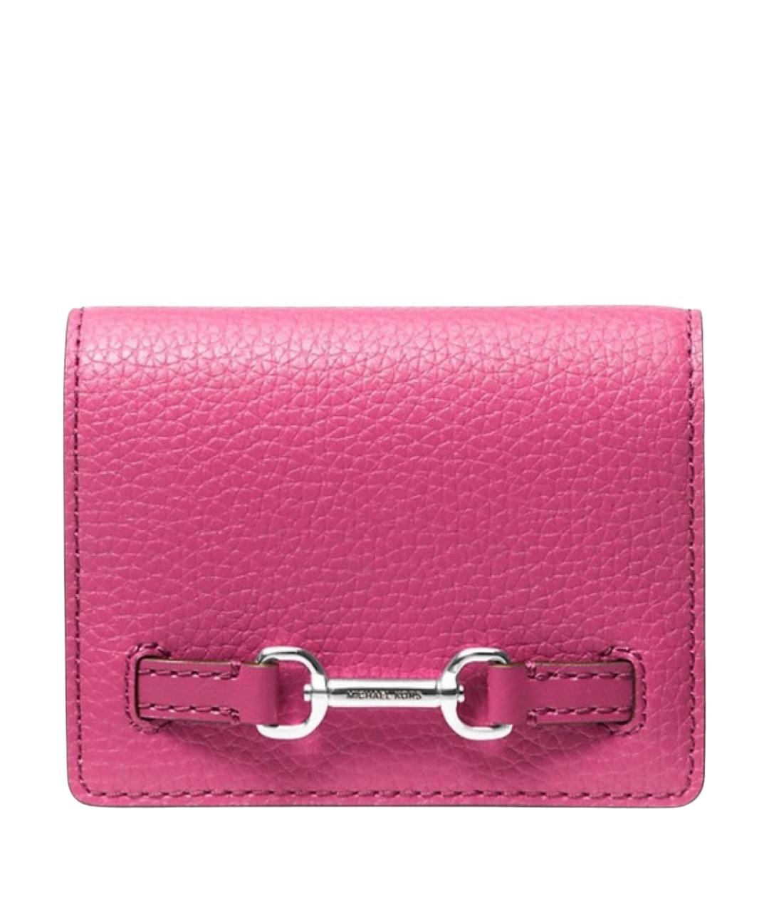 MICHAEL KORS Фуксия кожаный кошелек, фото 1