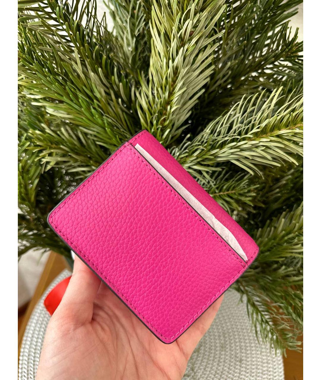 MICHAEL KORS Фуксия кожаный кошелек, фото 7