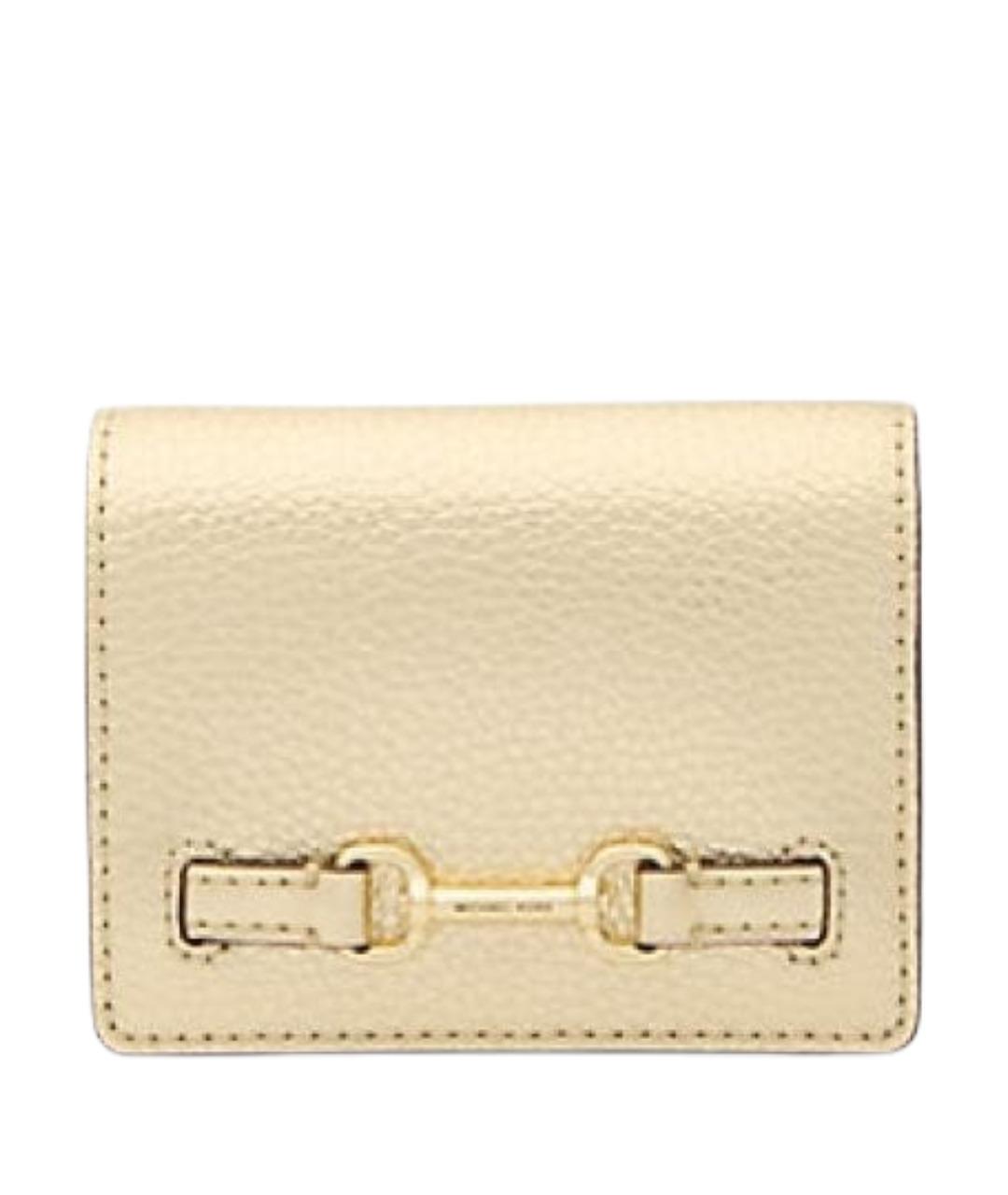 MICHAEL KORS Золотой кожаный кошелек, фото 1