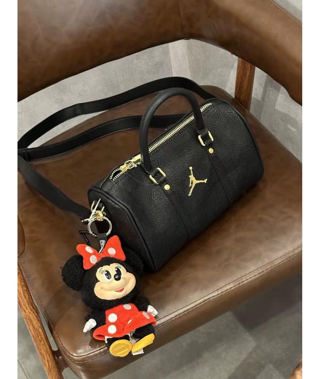 JORDAN Черная сумка тоут из искусственной кожи, фото 7