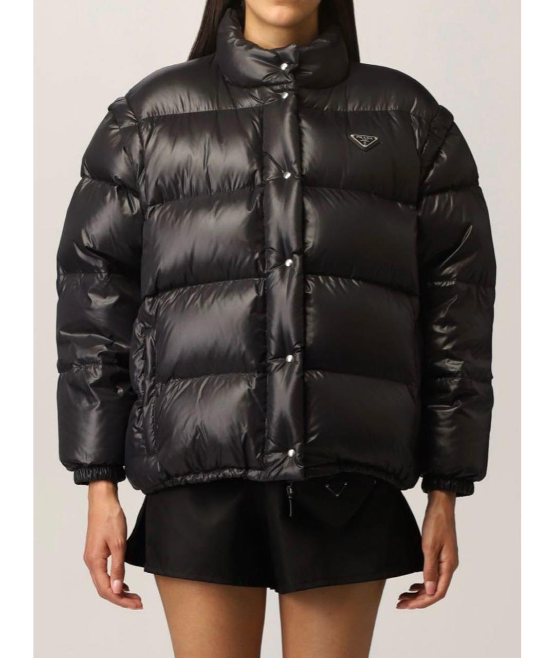 PRADA Черный пуховик, фото 4
