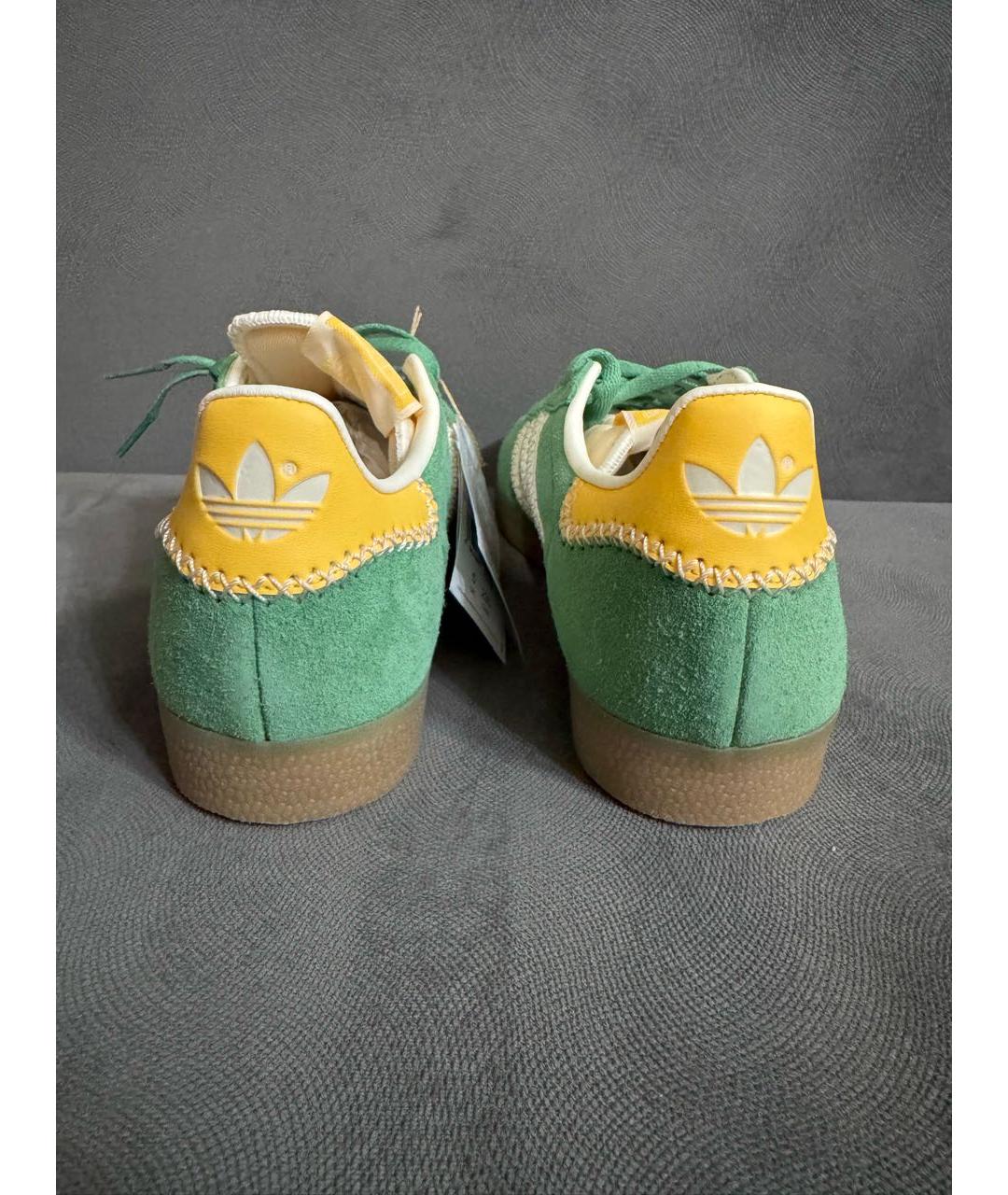 ADIDAS Зеленые замшевые кеды, фото 4