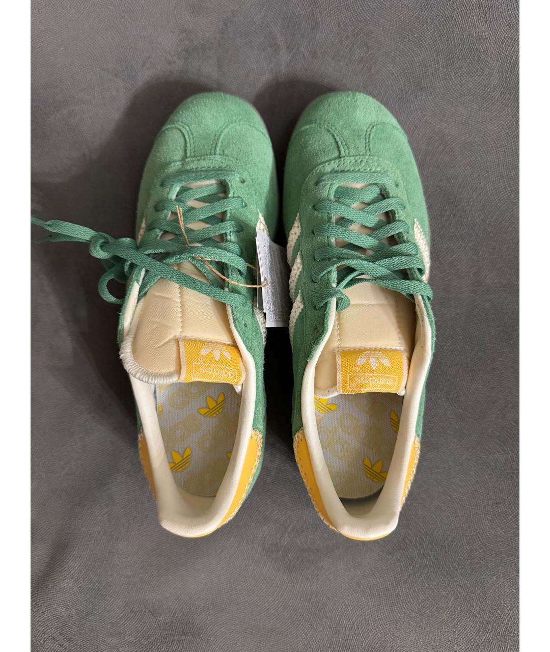 ADIDAS Зеленые замшевые кеды, фото 3