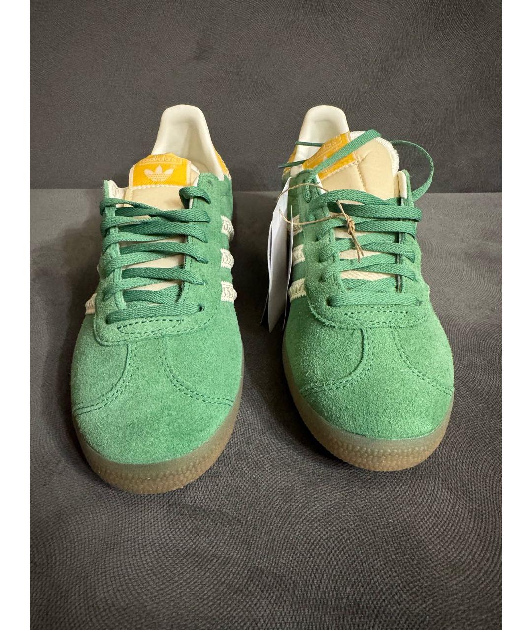 ADIDAS Зеленые замшевые кеды, фото 2