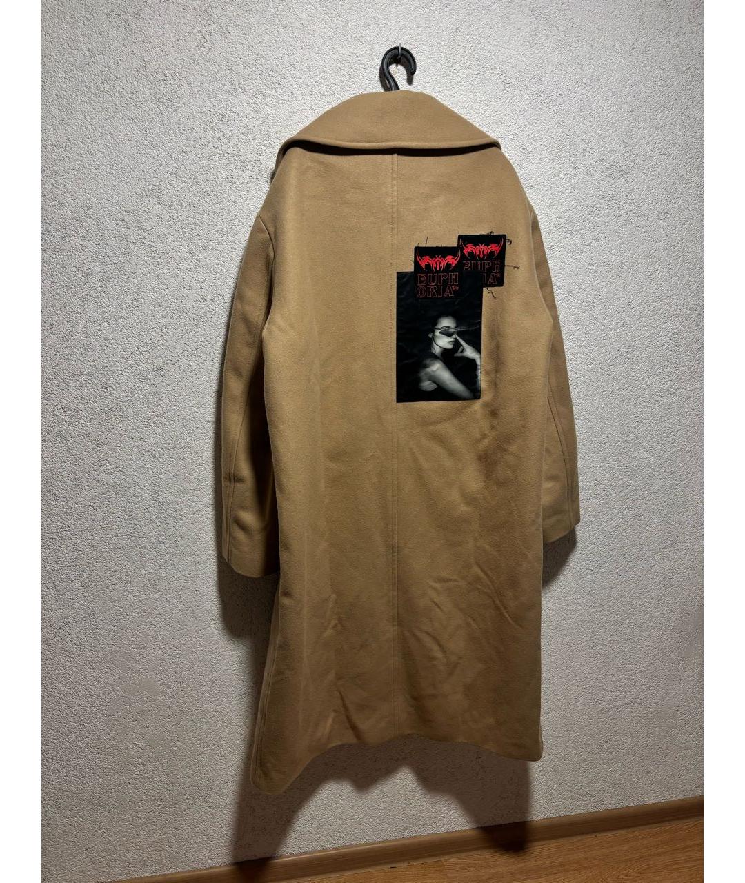 MISBHV Бежевое шерстяное пальто, фото 3