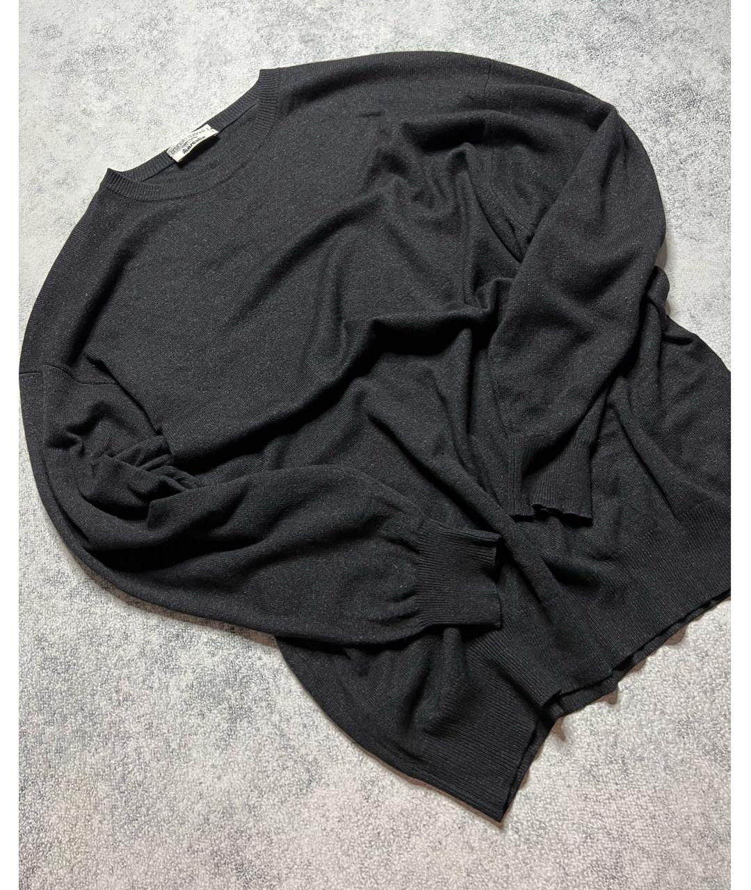 BRUNELLO CUCINELLI Антрацитовый кашемировый джемпер / свитер, фото 2