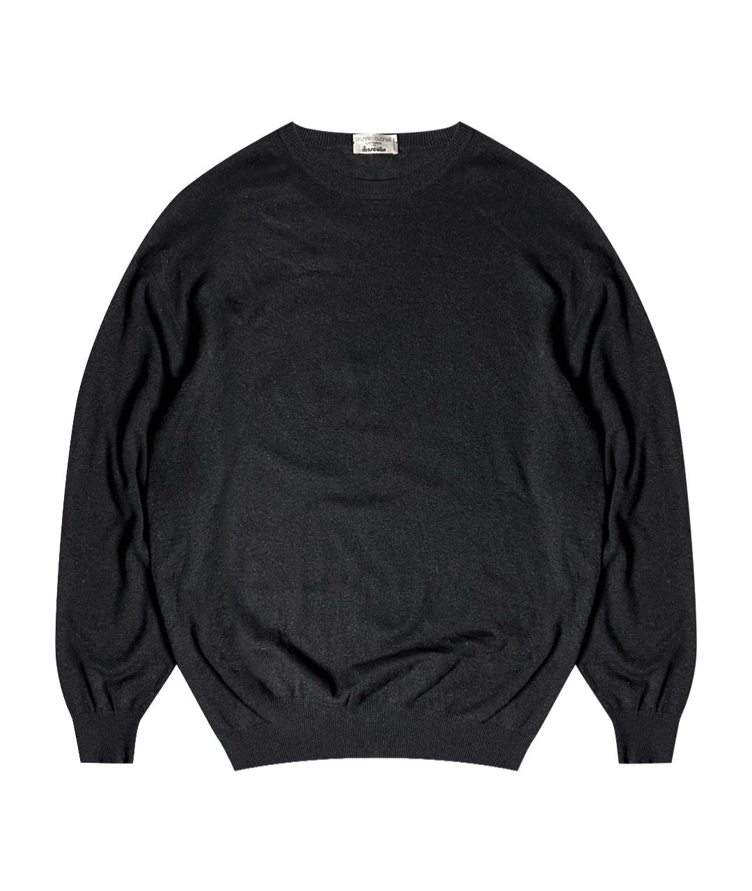 BRUNELLO CUCINELLI Антрацитовый кашемировый джемпер / свитер, фото 1