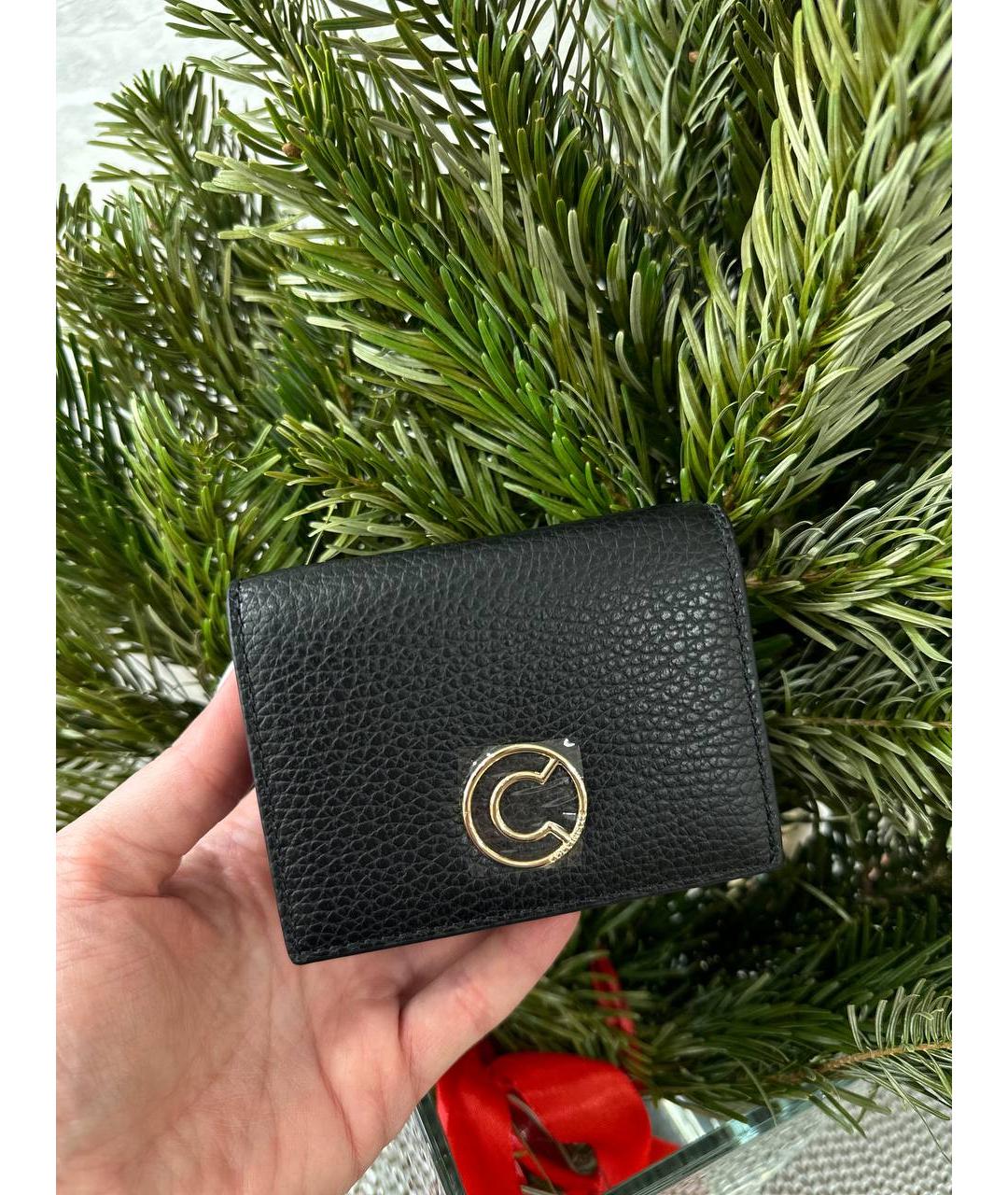 COCCINELLE Черный кожаный кошелек, фото 2