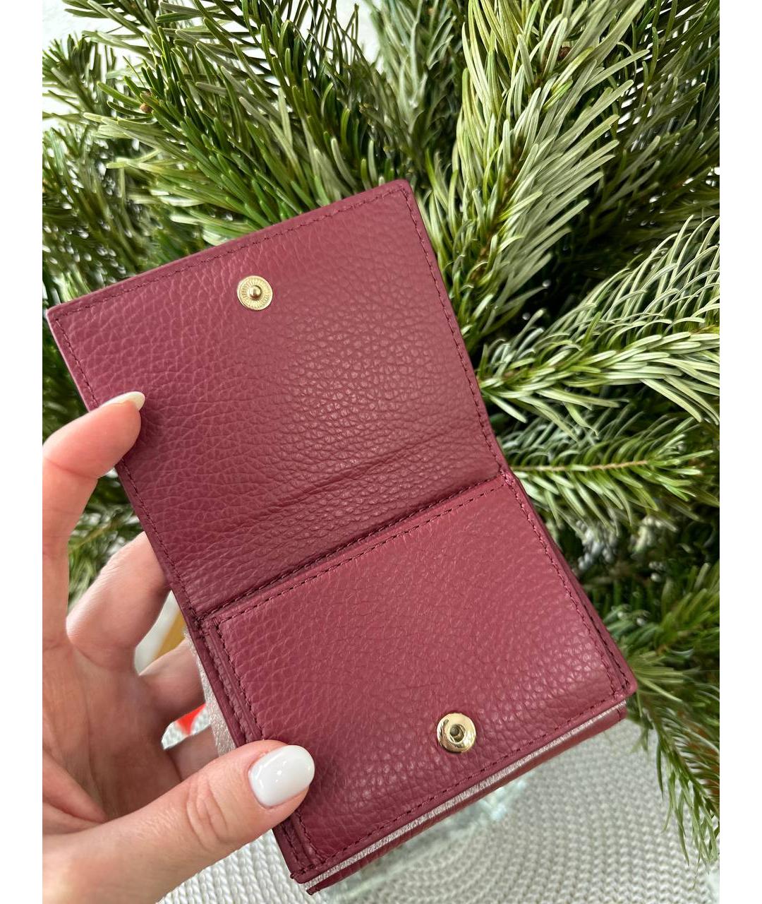 COCCINELLE Красный кожаный кошелек, фото 5