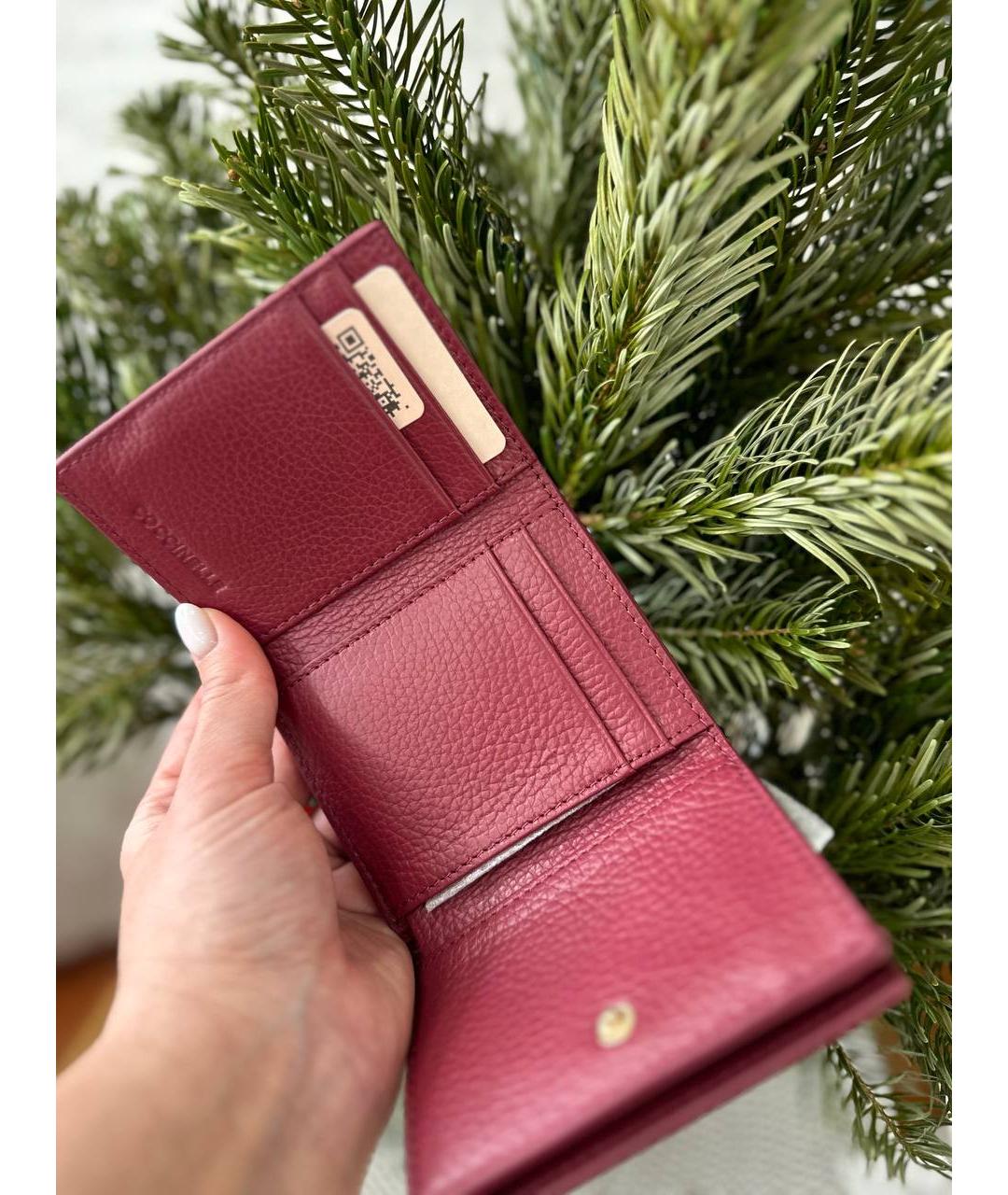 COCCINELLE Красный кожаный кошелек, фото 6