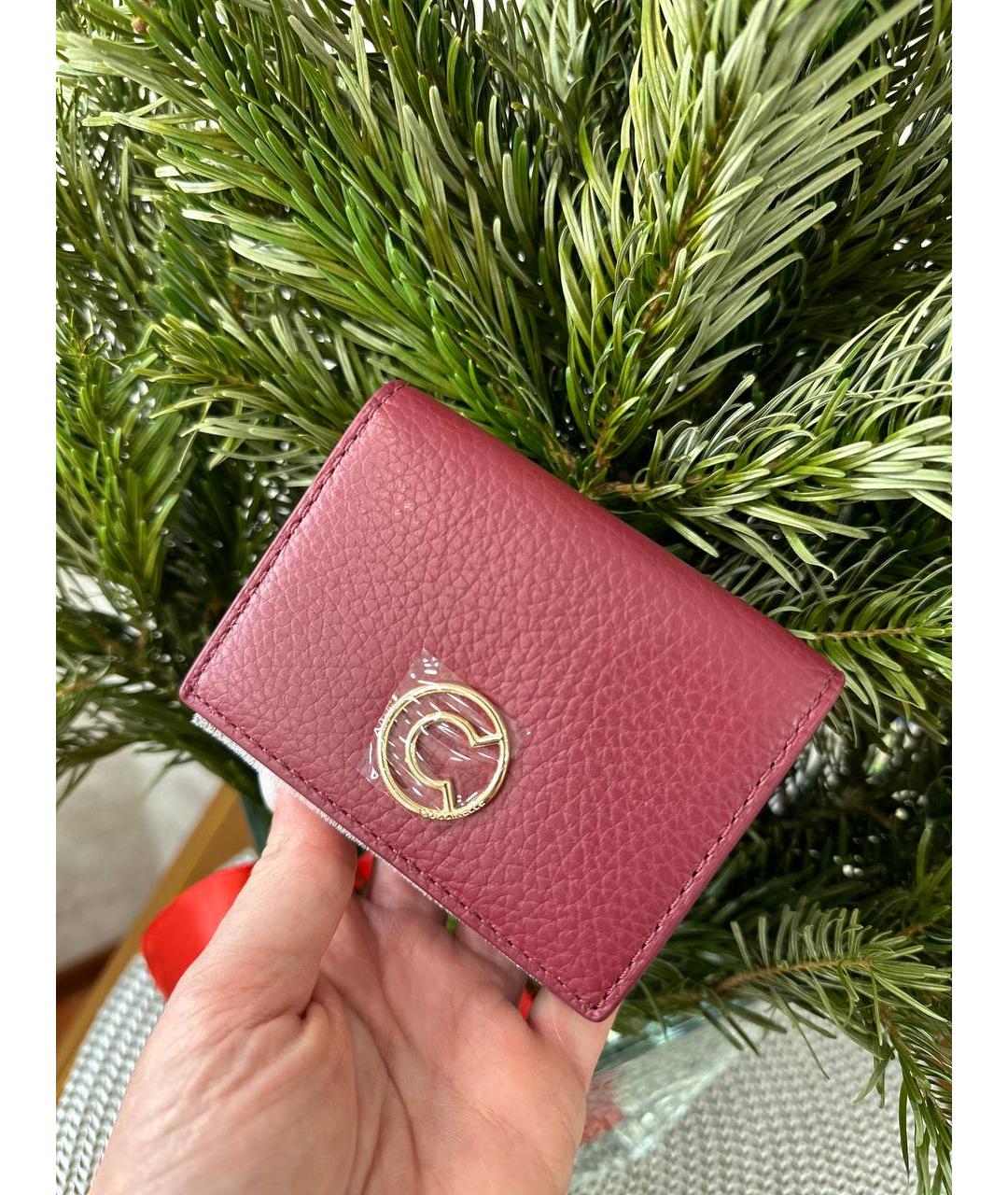 COCCINELLE Красный кожаный кошелек, фото 3